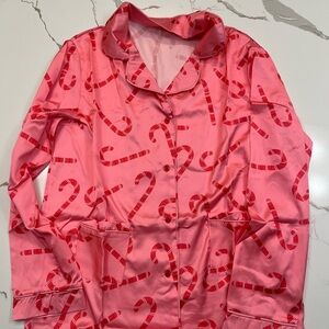 Pink Candy Cane Pajama Set New With Tags, Size S, NWT